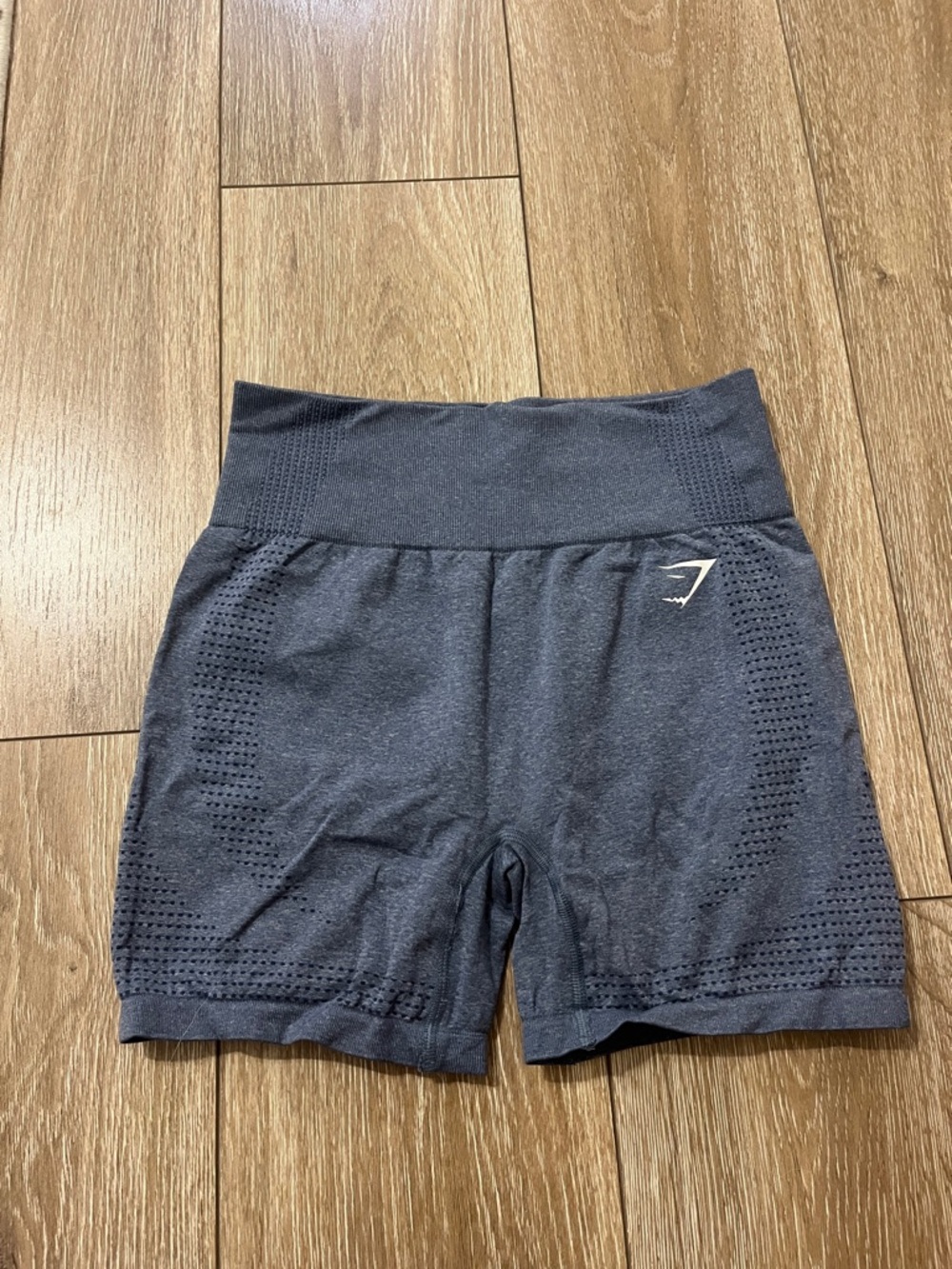 Gymshark Blue Marl Women's Seamless High-Waist VITAL Shorts